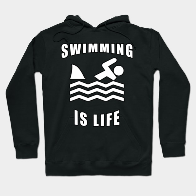 Swimming Is Life Hoodie by Mamon